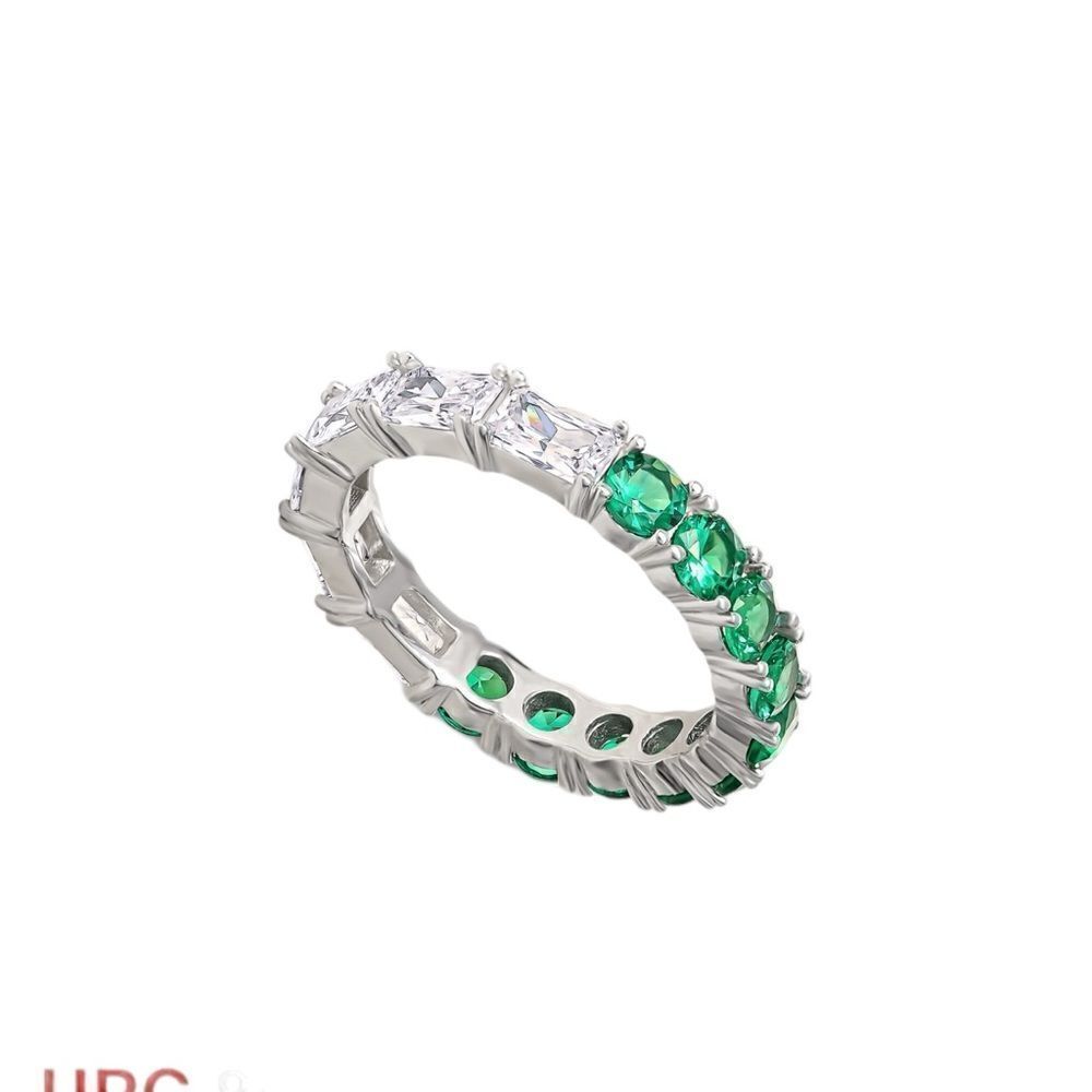 NWT Giani Bernini Colored &White C Z Stacking Band in Sterling Silver size 7